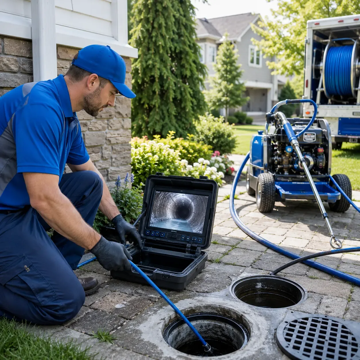 Outdoor drain cleaning professionals serving Cedar Rapids, NE